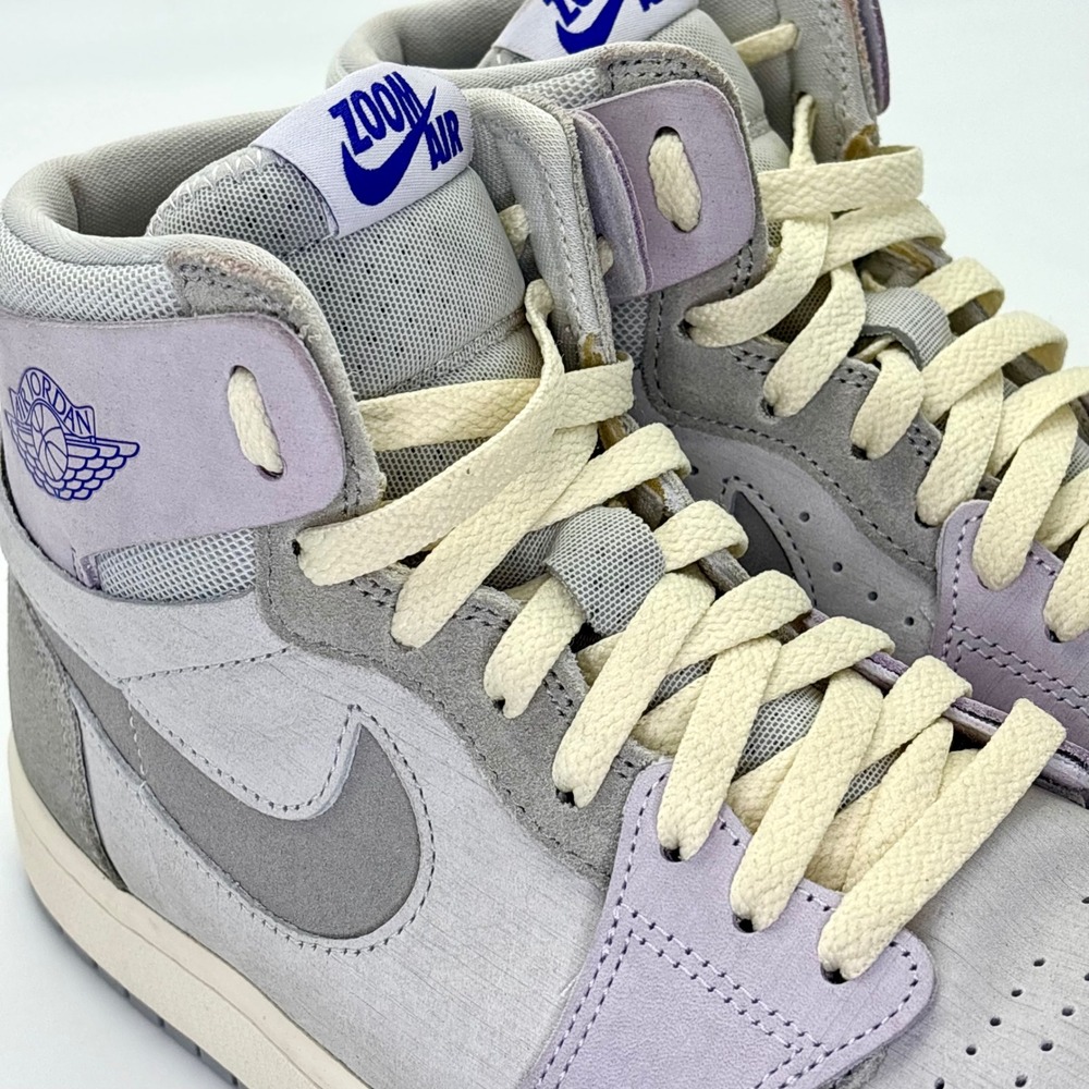 Nike Air Jordan 1 Zoom CMFT 2 Women's 8.5 Light Smoke Grey Barely Grape
